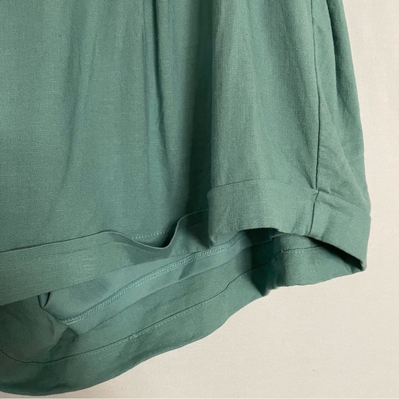 Torrid Linen Blend Boho Pull-On 3.5 Inch High-Rise Tie-Front Short Size 18 - Picture 15 of 16